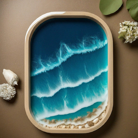 Resin Art Serving Tray Image