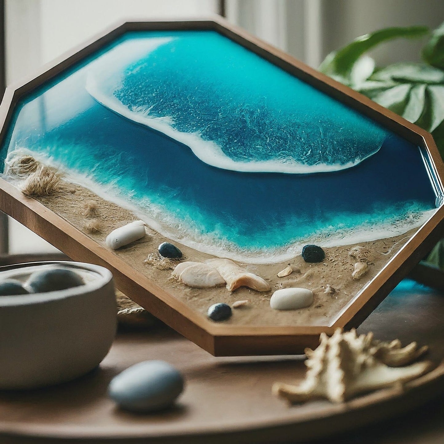 Resin Art Serving Tray Image