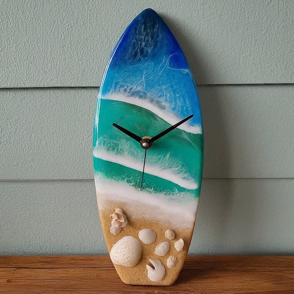 Tide & Time Resin Surfboard Clock Image