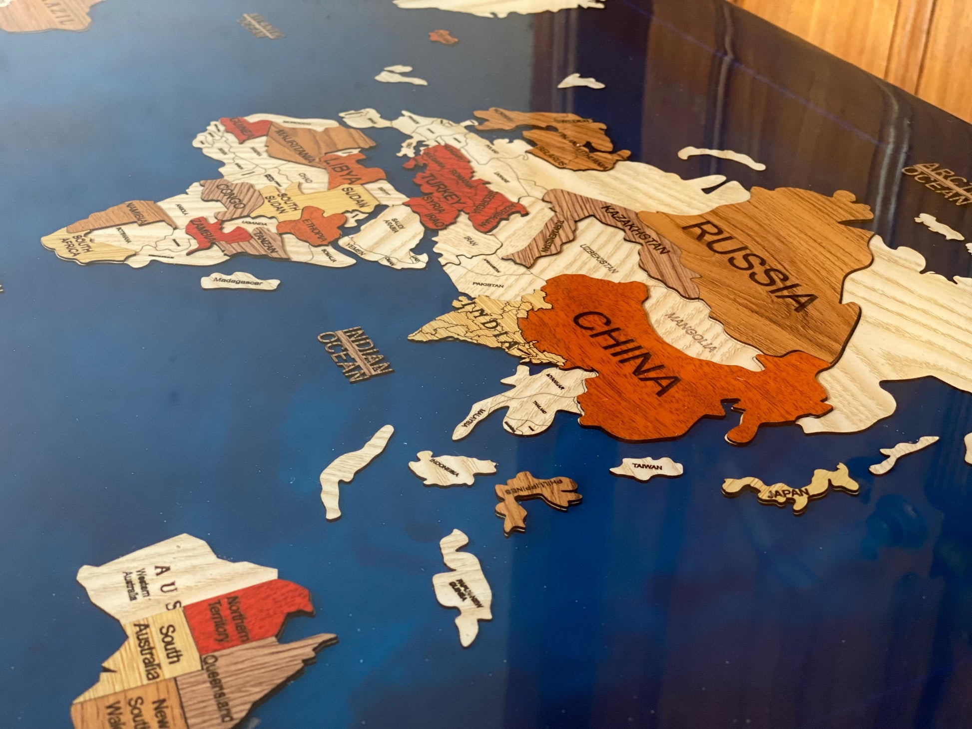 World Map Resin Coffee Table – Inspire Global Ambitions Image